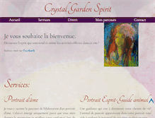 Tablet Screenshot of crystalgardenspirit.com